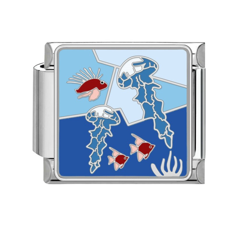 Prívesok Medúzy a tropické ryby