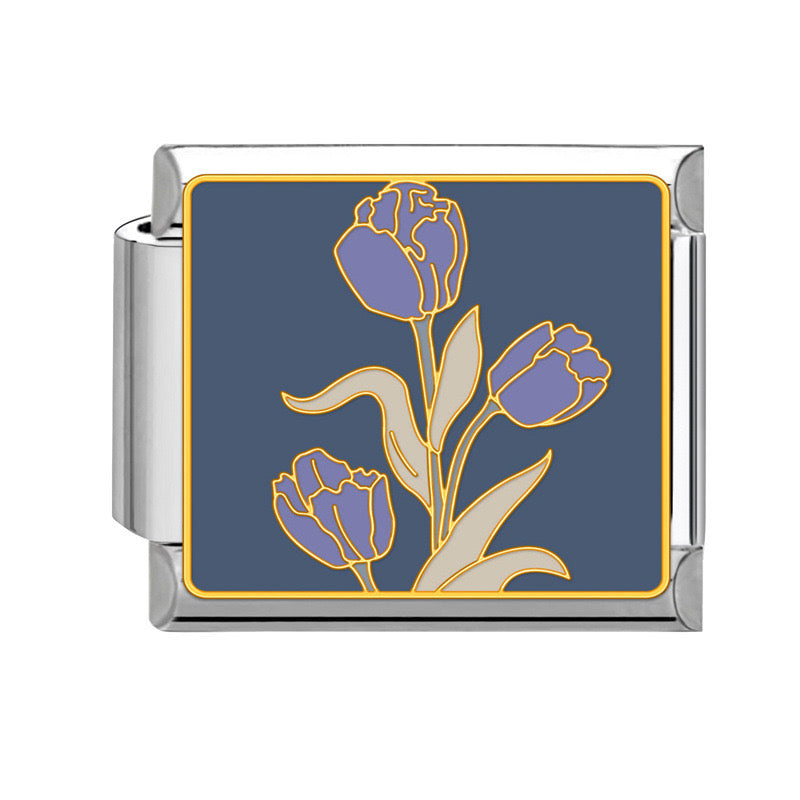 Prívesok Fialové tulipány