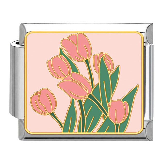 Prívesok Ružové tulipány buket