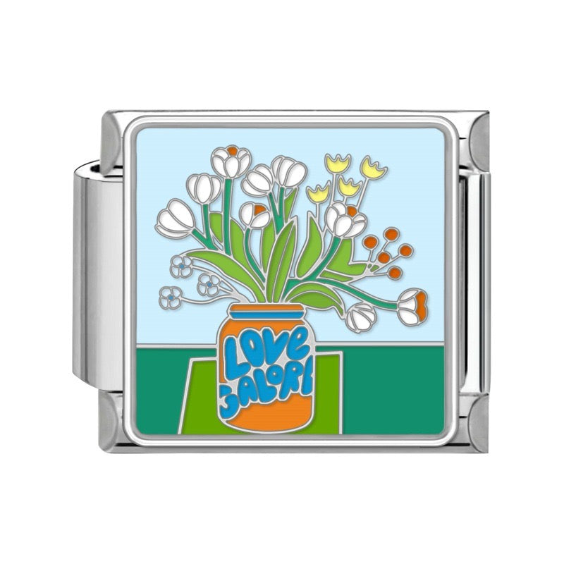 Prívesok Tulipány vo váze