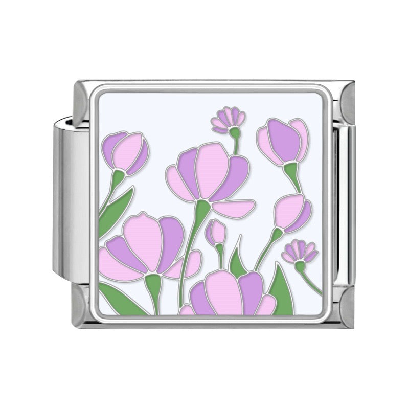 Prívesok Fialové tulipány