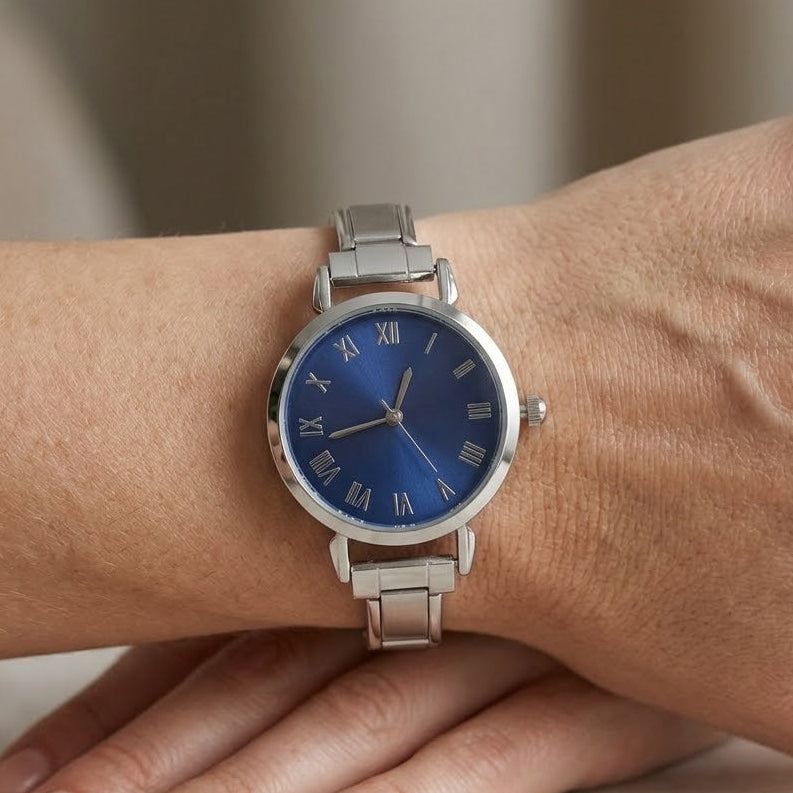 Strieborné Vintage 'Sapphire Blue'
