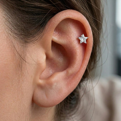 Strieborné Starry Night 'Crystal Star'