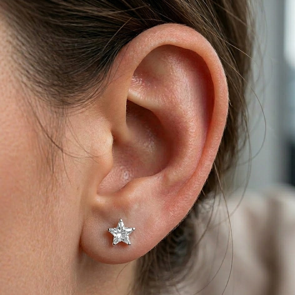 Strieborné Starry Night 'Crystal Star'