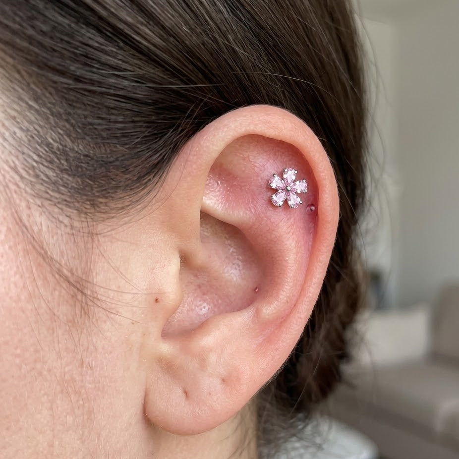 Strieborný 'Pink Cherry' Labret