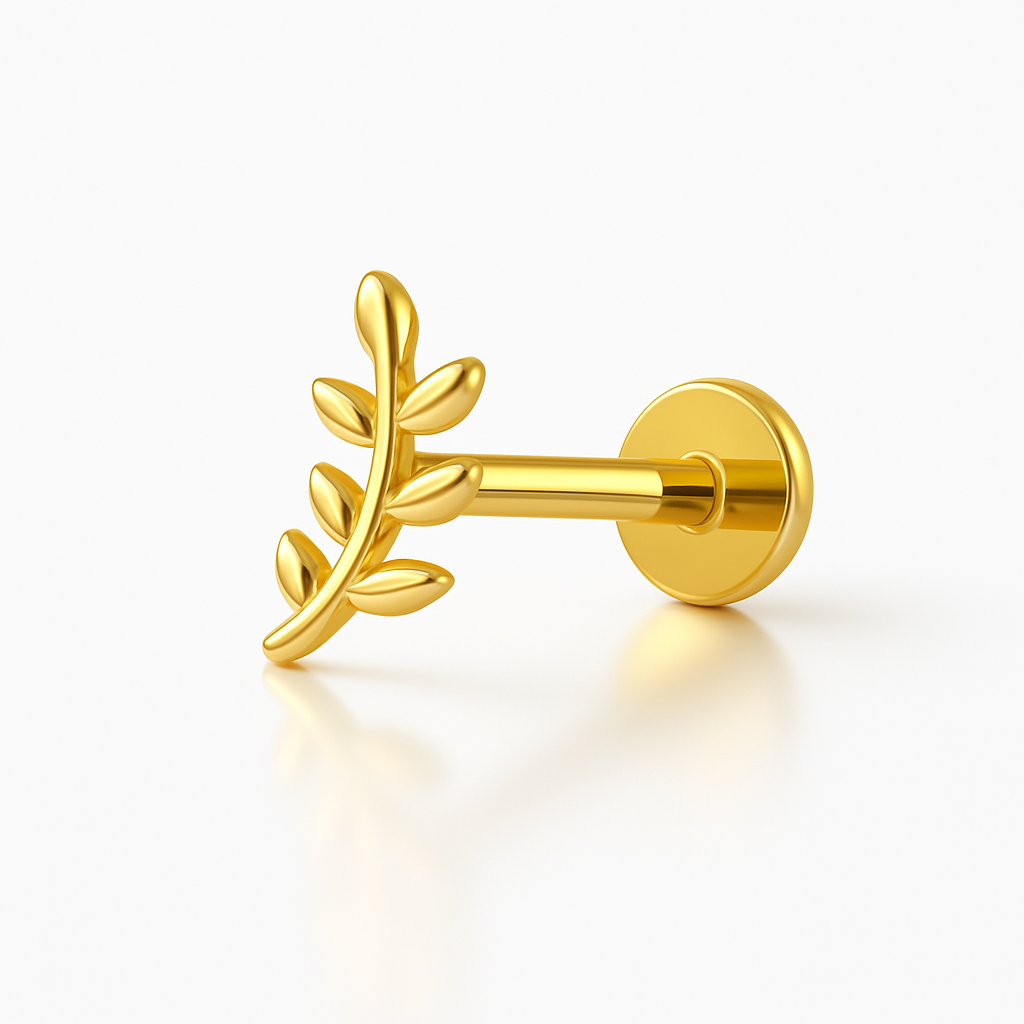 Titánový Labret 'Golden Olive Branch'