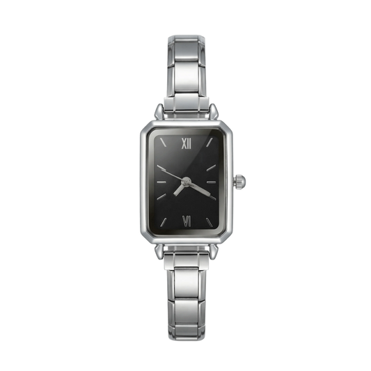 Strieborné Vintage 'Black Minimalist'