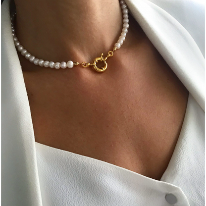 Perlový náhrdelník s písmenom na výber Myspirit