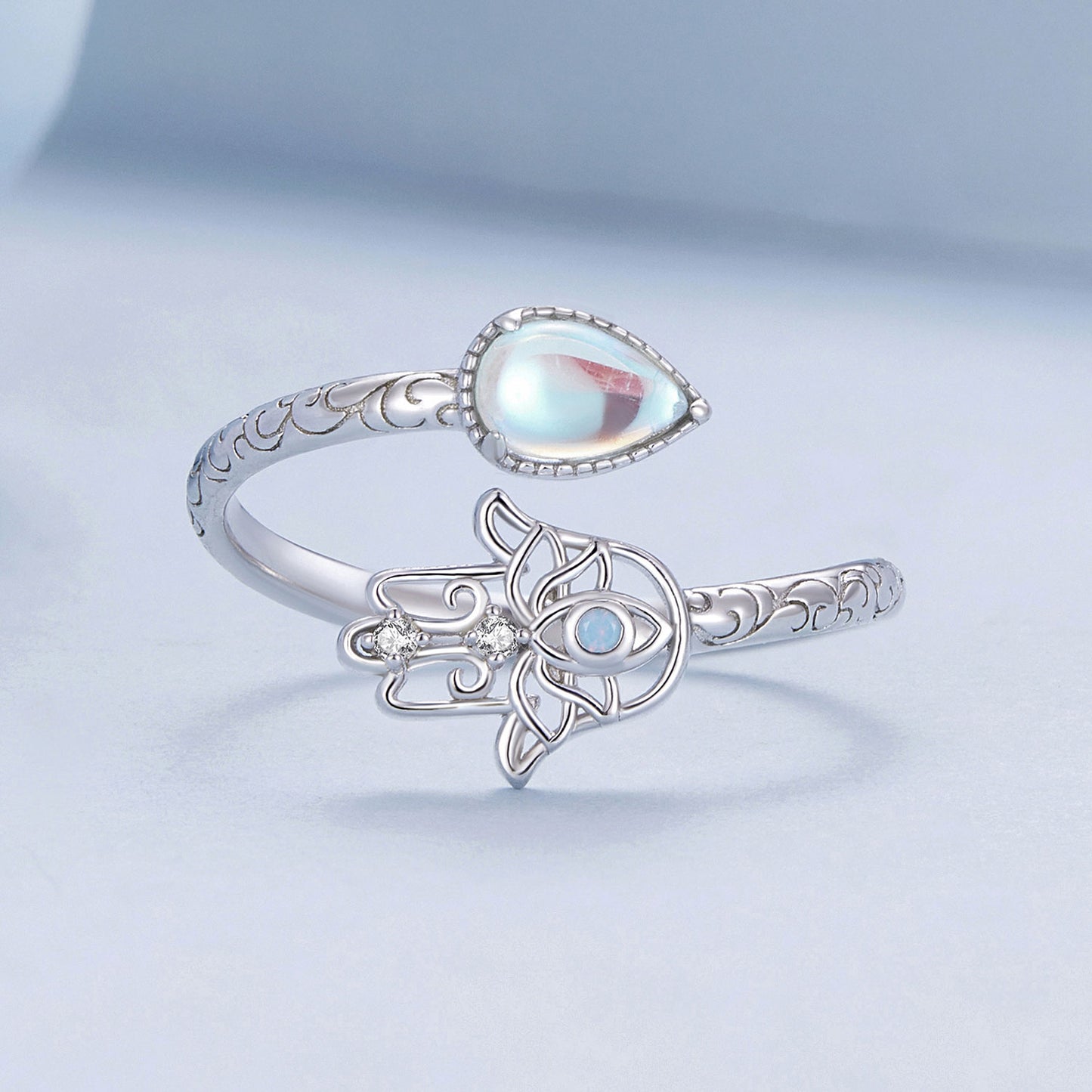 Strieborný prsteň Šťastie