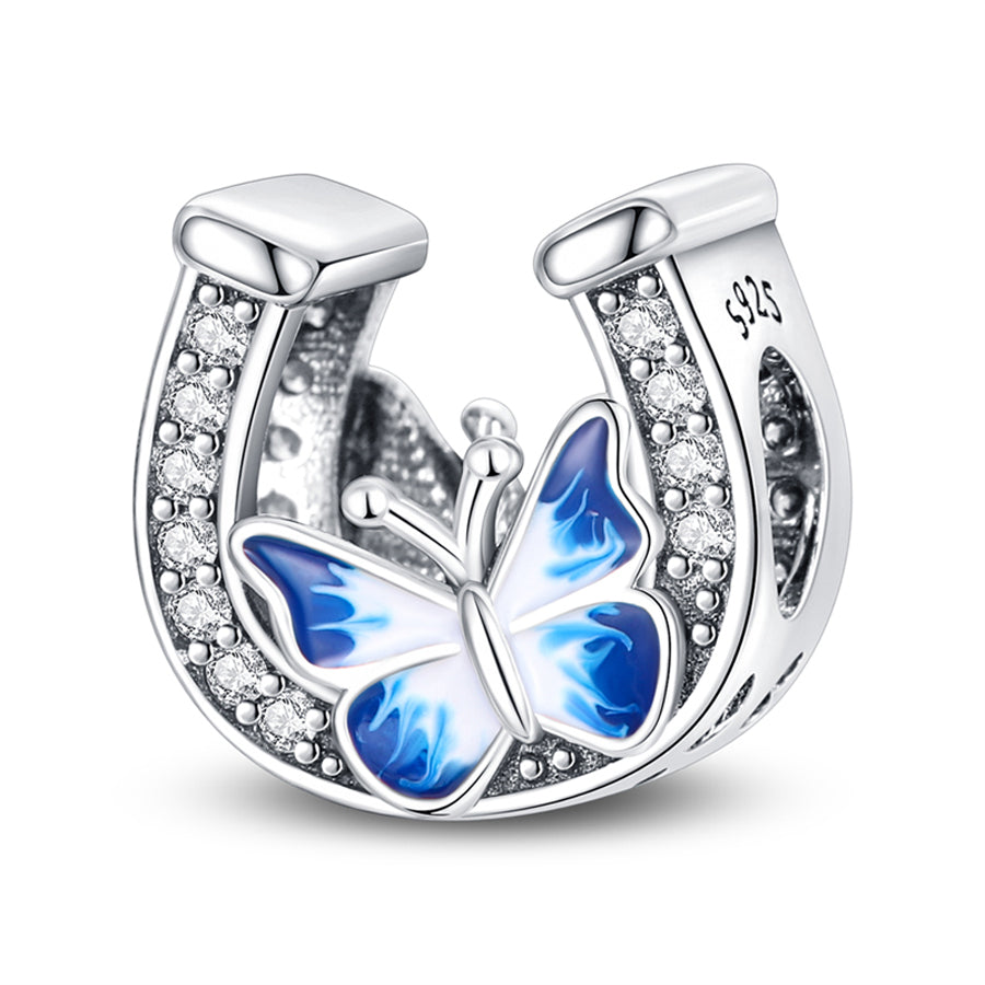 Podkova so modrým motýľom