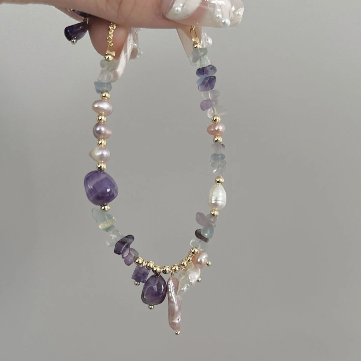 Náramok Fialový Pôvab Ametyst