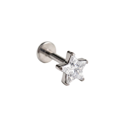 Titánový Labret 'Crystal Star'