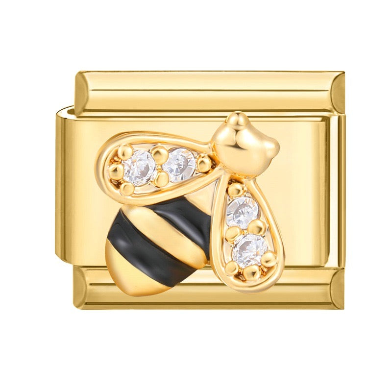 Prívesok Včielka s krištáľmi