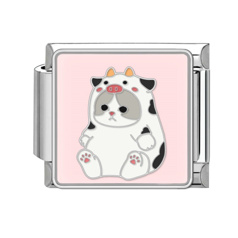 Prívesok Psík v kostýme kravičky