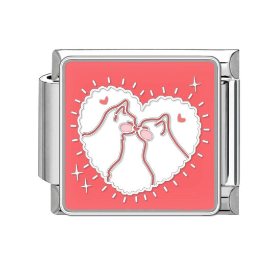 Prívesok Zamilované mačičky v srdci