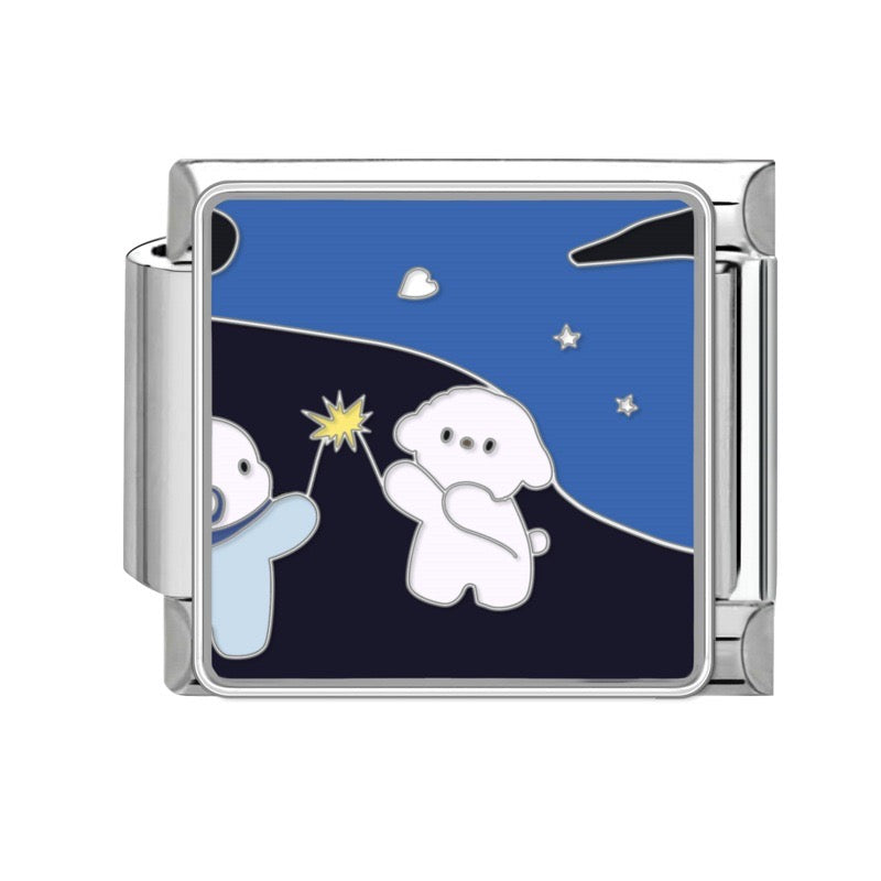 Prívesok Noc plná hviezd a psíkov