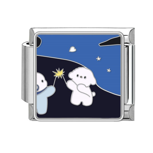 Prívesok Noc plná hviezd a psíkov