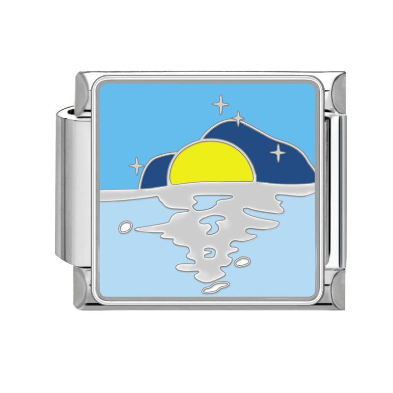 Prívesok Západ slnka nad morom