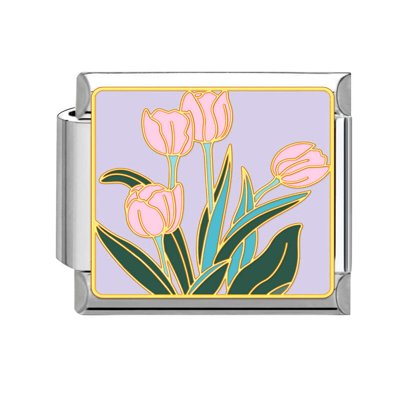 Prívesok Ružové tulipány