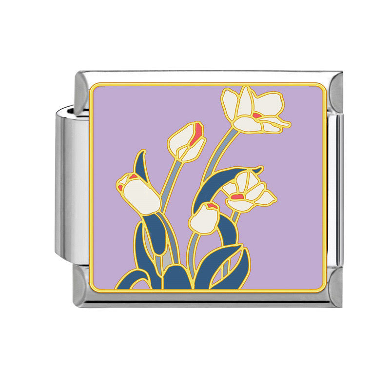 Prívesok Krémové tulipány