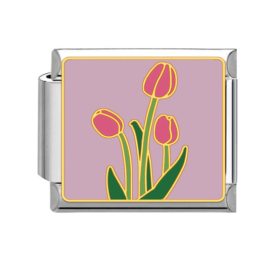 Prívesok Ružové tulipány