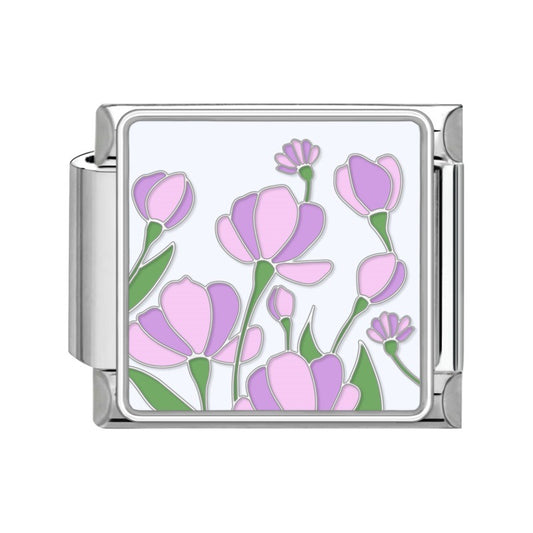 Prívesok Fialové tulipány