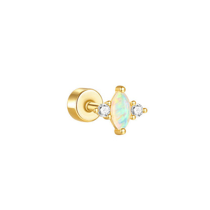 Piercing Náušnica Opal Marquise Ag 925