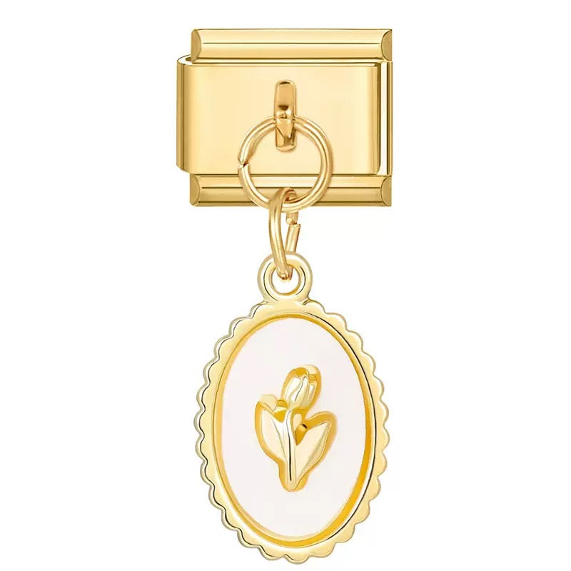 Prívesok Nežný Zlatý Tulipán