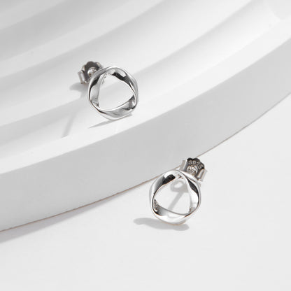 Náušnice Minimalistický geometrický oblúk