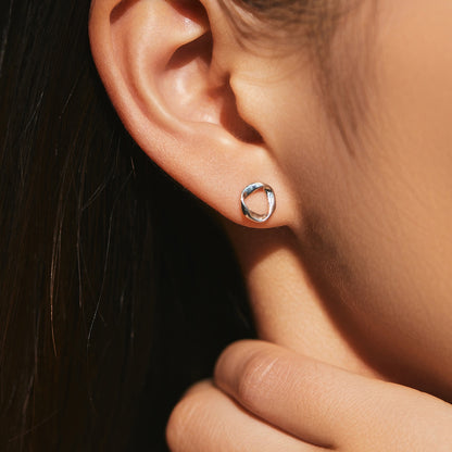 Náušnice Minimalistický geometrický oblúk