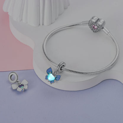 Motýlik s modrým srdcom