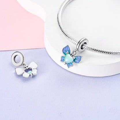 Motýlik s modrým srdcom