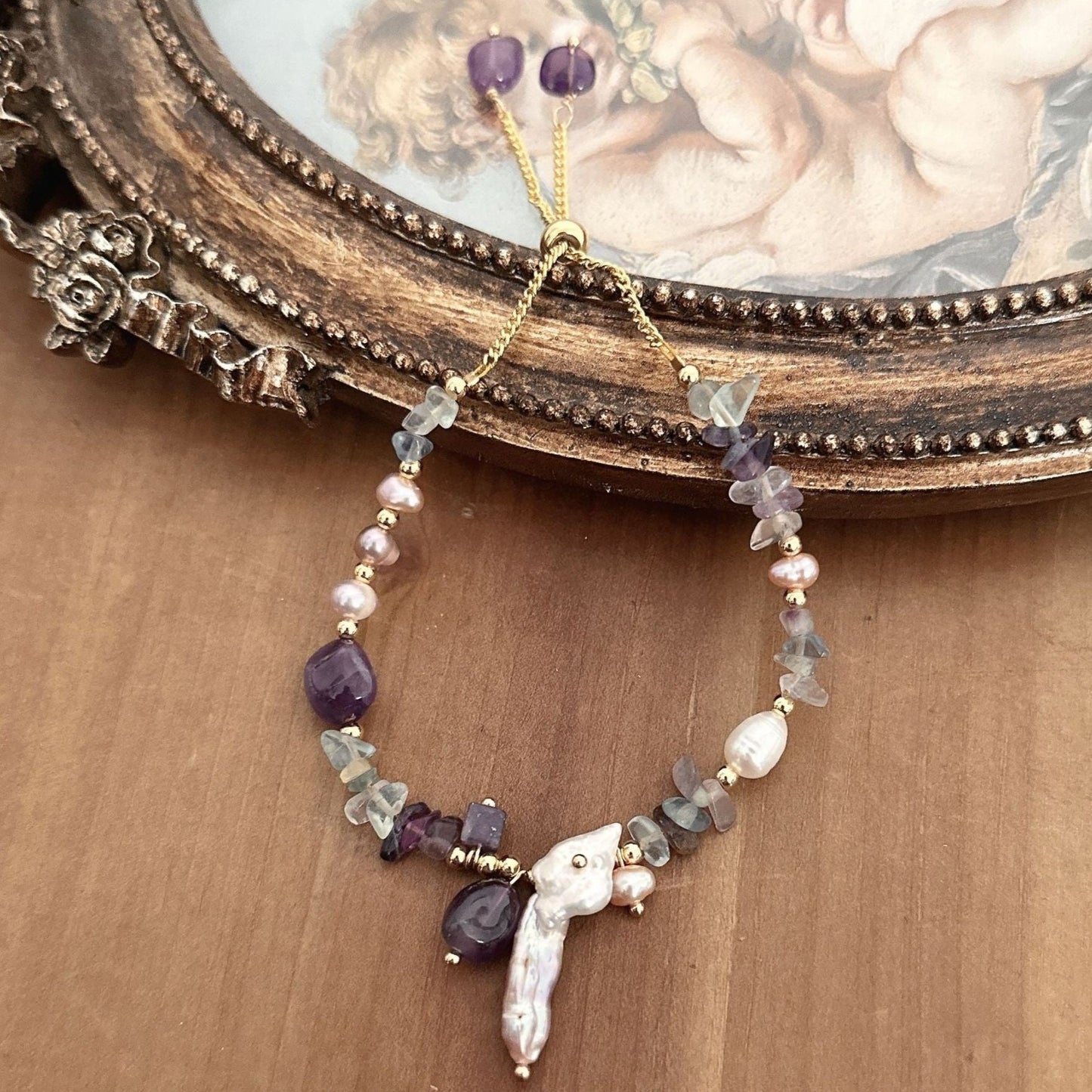 Náramok Fialový Pôvab Ametyst