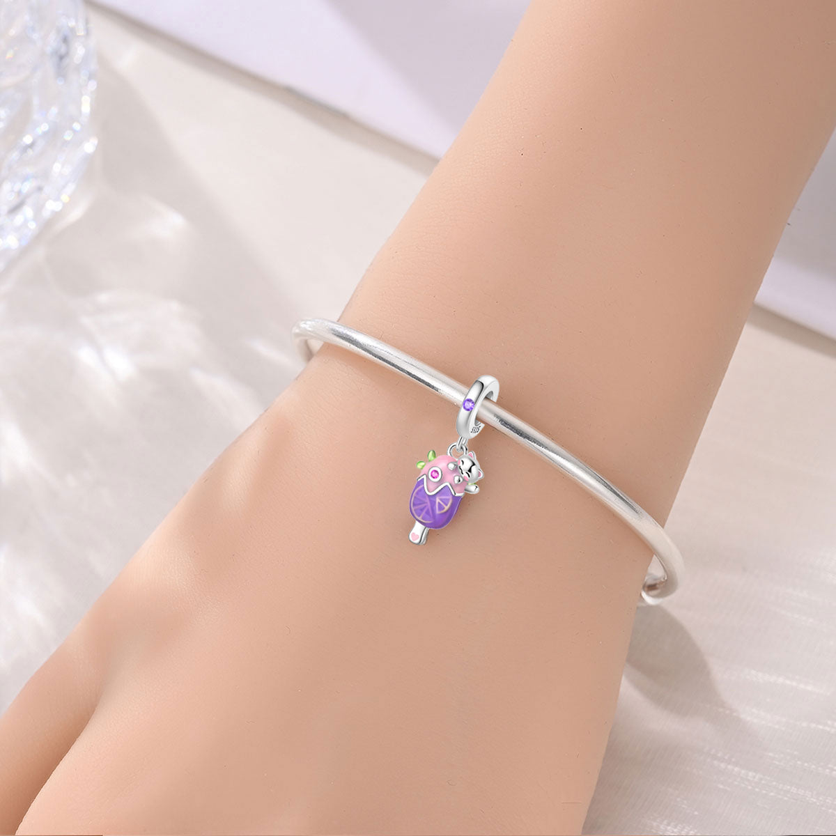 Prívesok Zmrzlina s mačičkou