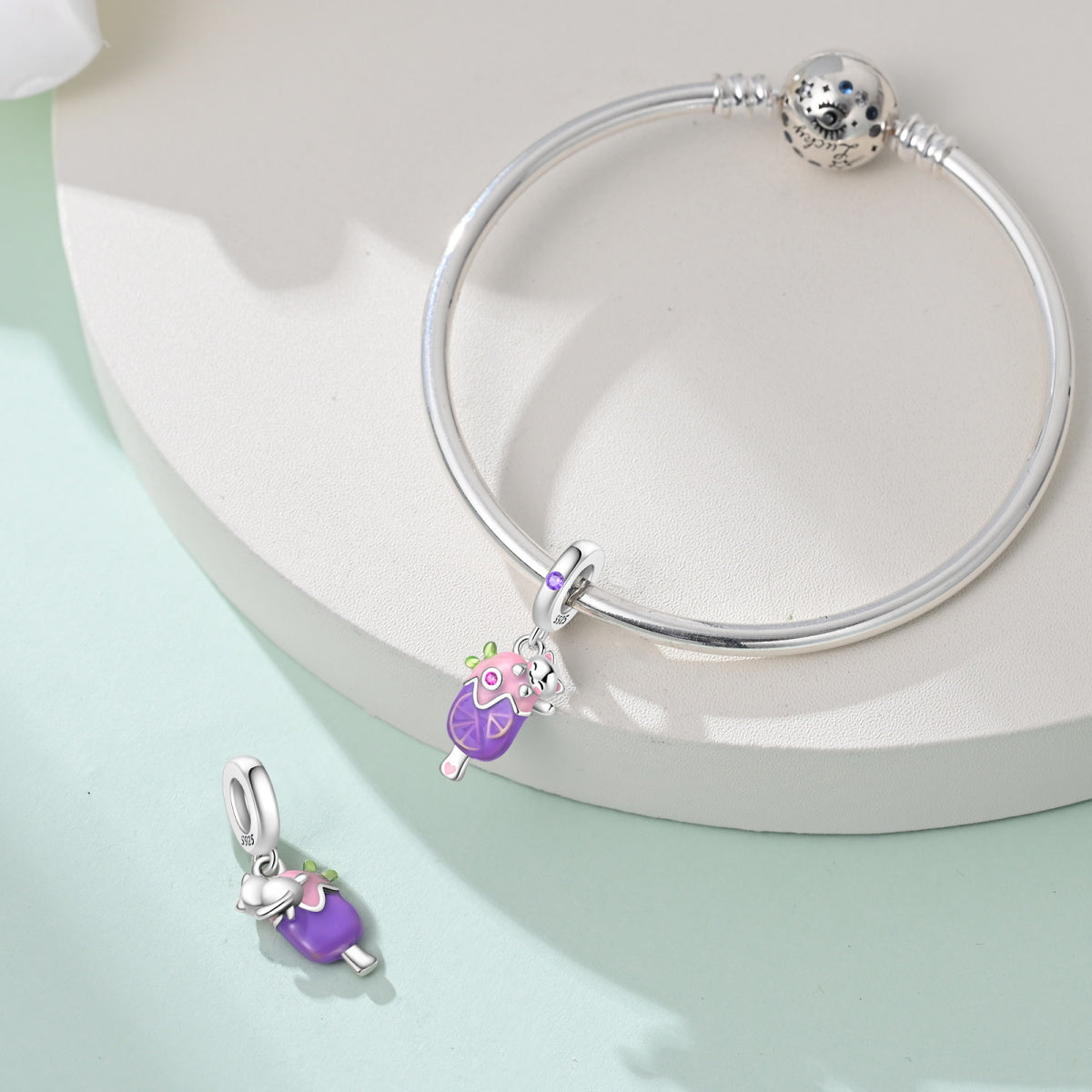 Prívesok Zmrzlina s mačičkou