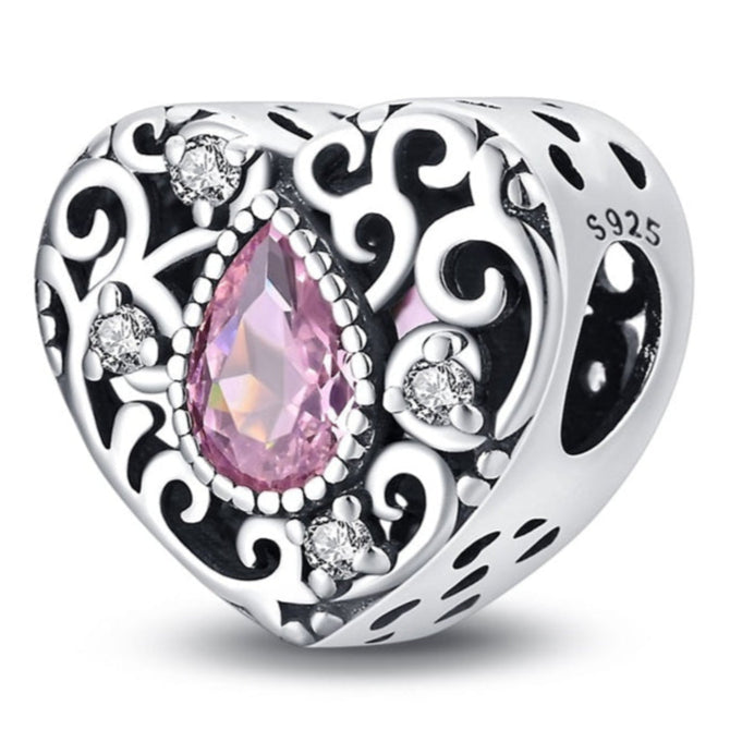 korálka Romantické srdce