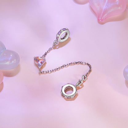 Bezpečnostná retiazka Ružové srdce