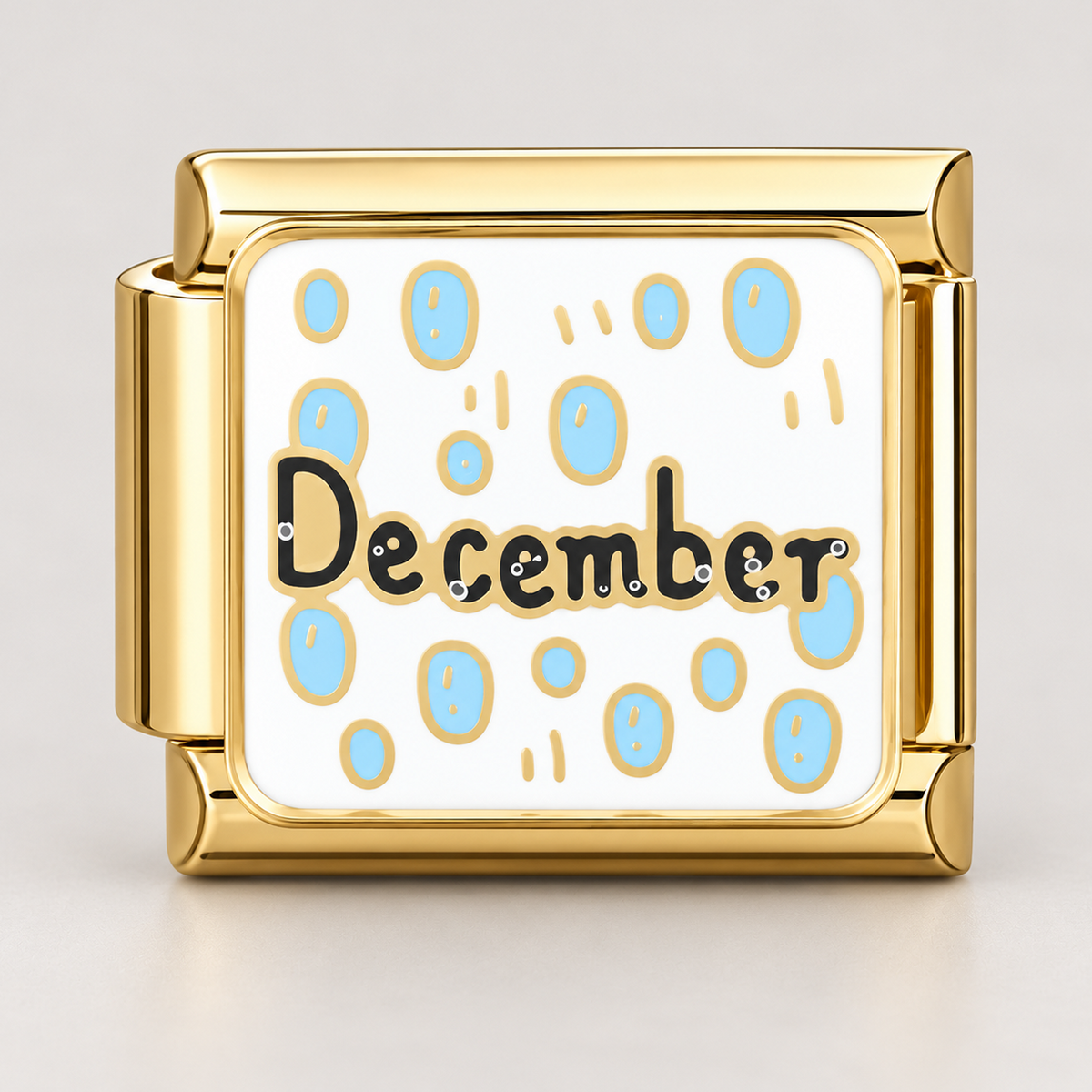 Prívesok December v zlatom odtieni