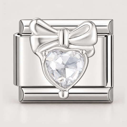 Prívesok Mašľa s čírym srdcom