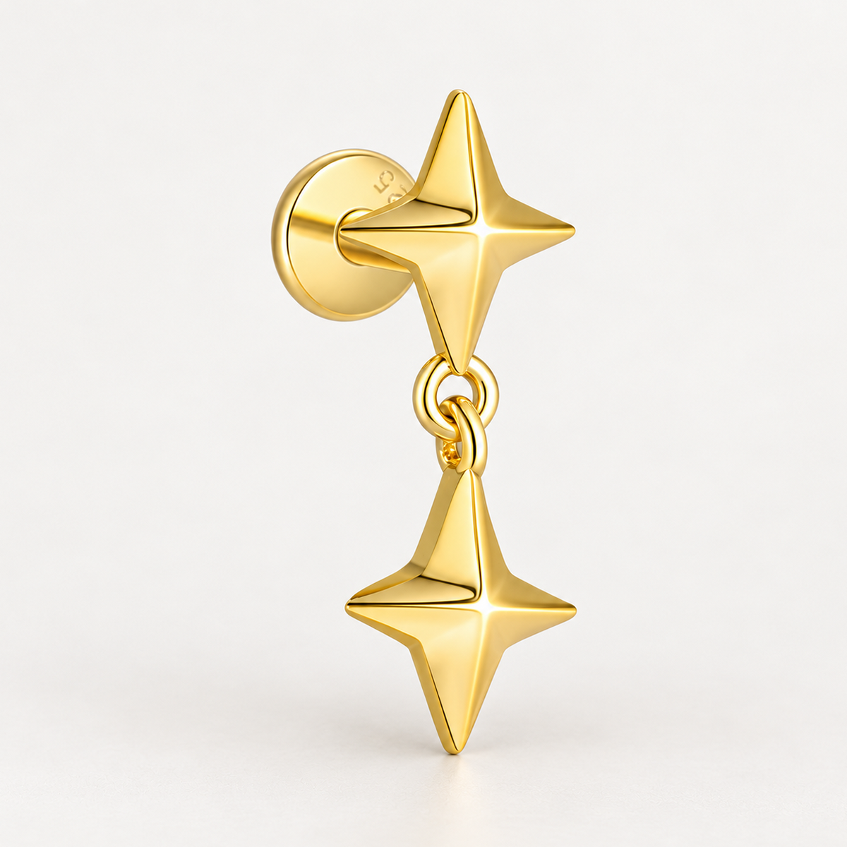 Piercing Náušnica Hviezdy Duo Ag 925