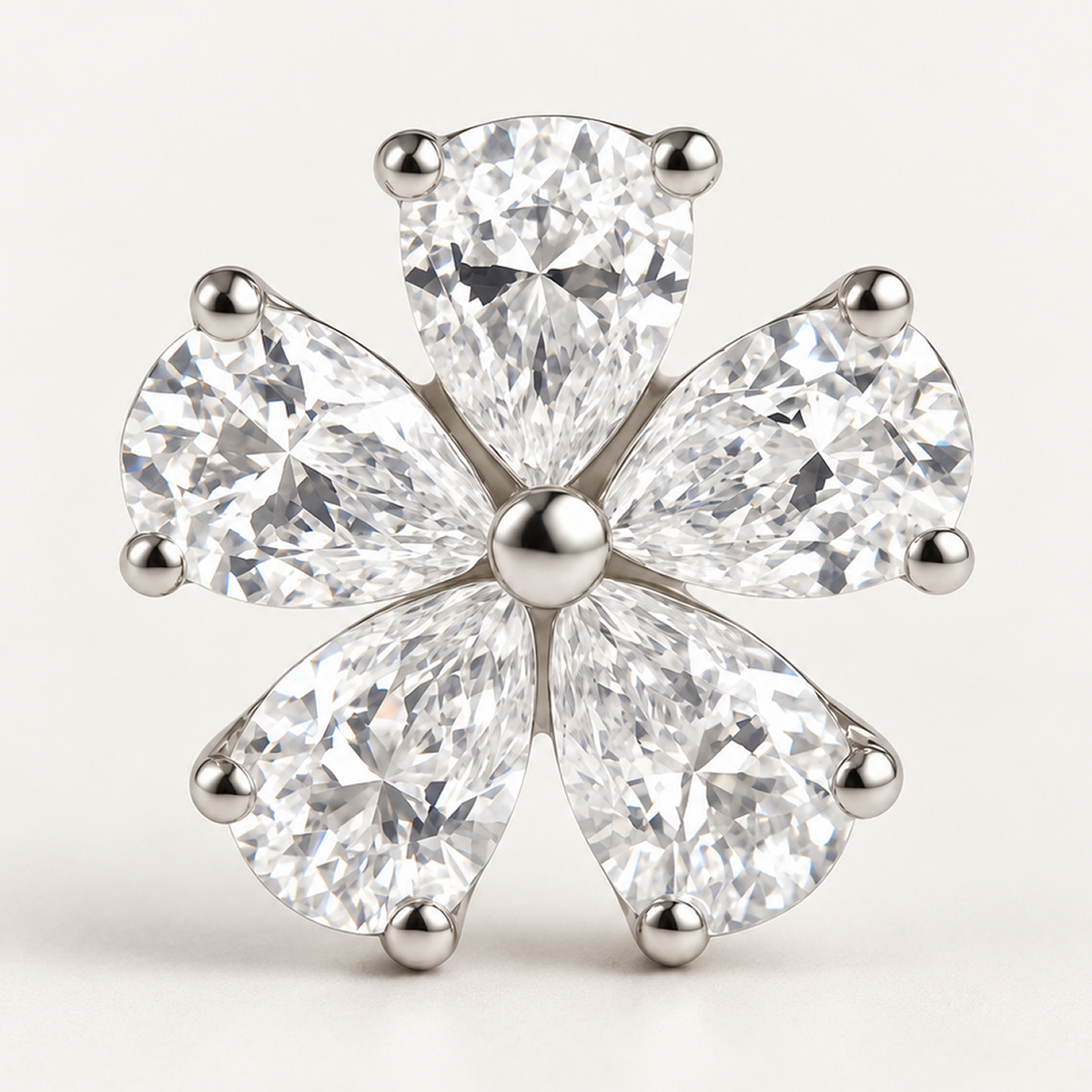 Titánový 'Diamond Bloom' Labret