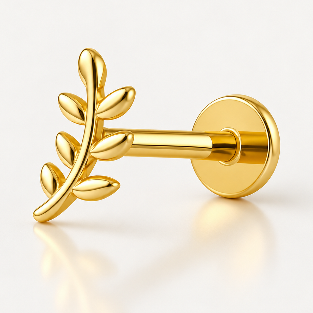 Titánový Labret 'Golden Olive Branch'