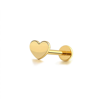 Zlatý Heart Labret 'Minimalist Glow'