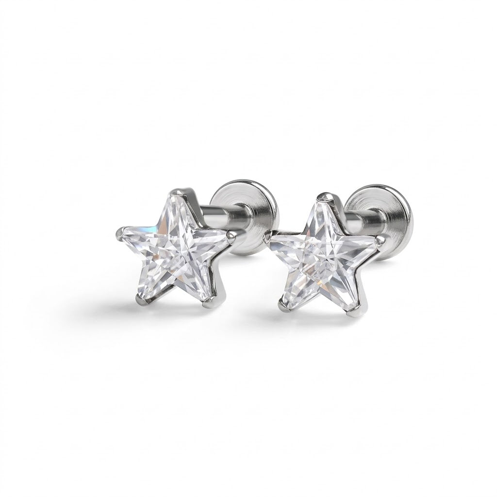 Strieborné Starry Night 'Crystal Star'