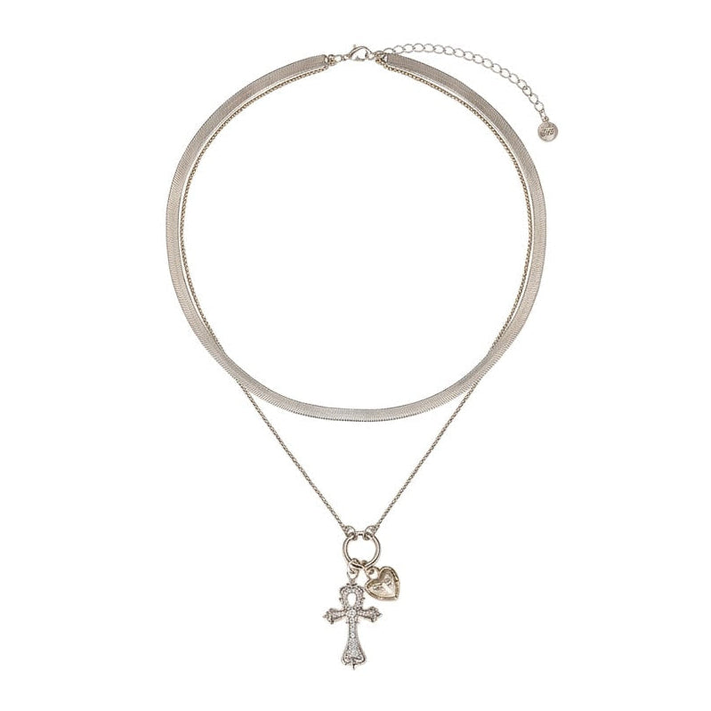 Prívesok dvojitý s retiazkou Strieborná Harmónia