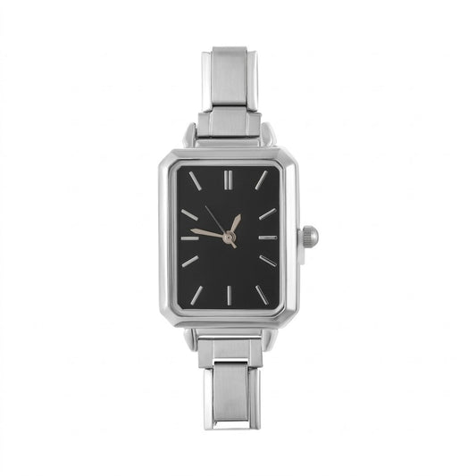 Strieborné Vintage 'Black Minimalist'
